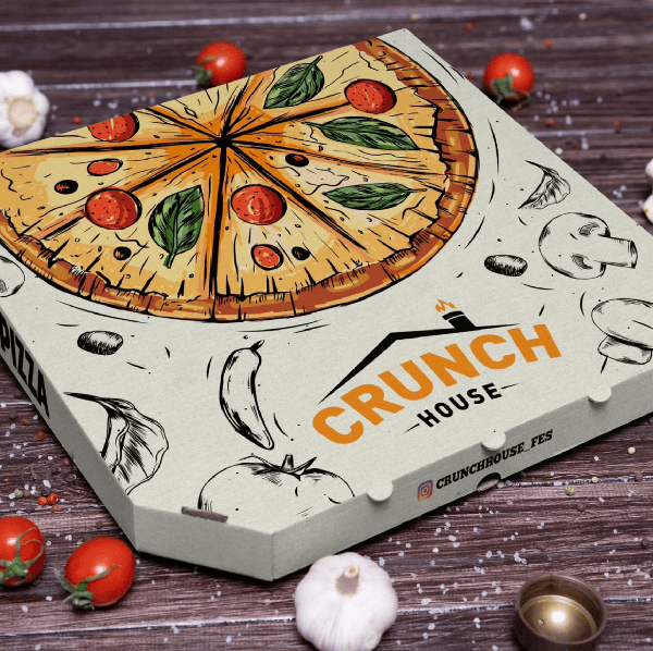 Boîte à pizza personnalisée